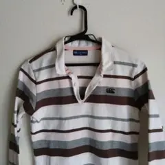 Canterbury ラガーシャツ ボーダー 刺繍 unisex kids M