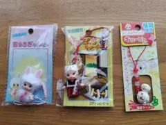 普*9様 キューピー地域限定 秋田、北海道、福岡 キャラクターのストラップセット