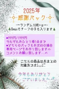 ⓓ2025年感謝パック《10枚+α入り》 cotton melody様メイン