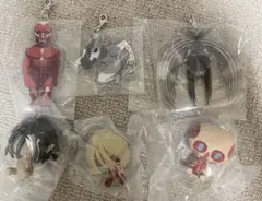 進撃の巨人　一番くじ アクリルチャーム 　ちょこのっこフィギュア6点セット