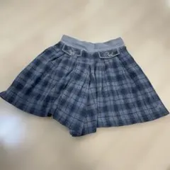 pom ponette junior チェック柄キュロットスカート L(160)