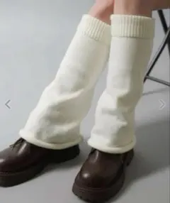 SPINNS レッグウォーマー ベージュ