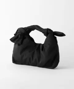 BEAUTY&YOUTH ギャザー リボンハンドル ショルダーバッグ