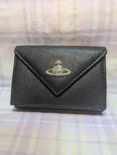 未使用 　Vivienne Westwood　黒 三つ折り財布 165VW748のサムネイル