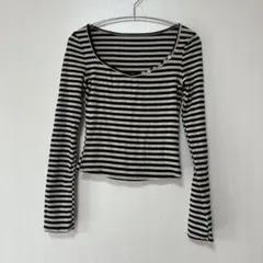 美品♡韓国　ボーダーカットソー