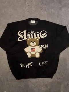 BARON バロン 黒ニット L 韓国ブランド メンズ セーター 美品