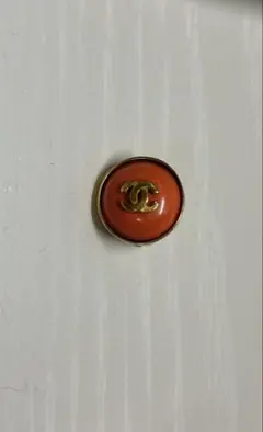 CHANEL CCロゴ オレンジイヤリング