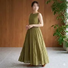 プランテーション ダブルガーゼワンピ 黄 ノースリ 2000年 D412 - メルカリ