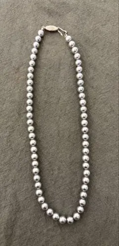 シルバー パール ネックレス