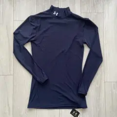 UNDER ARMOUR コンプレッション 長袖 モックネック シャツ　ネイビー