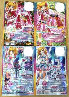 虹野ゆめ アイカツカード 4枚セット
