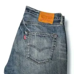 Levi's 501 W34 レザーパッチ ストレートデニム 色落ち良好