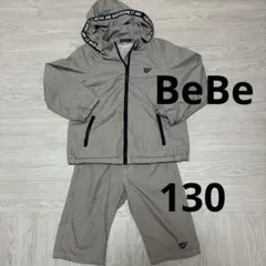 130cm BeBeセットアップ千鳥格子チェック柄 ハーフパンツ