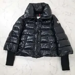 美品☆MONCLER モンクレール ショート丈 ダウンジャケット 0 ブラック