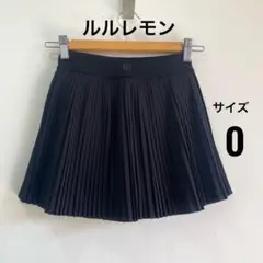 lululemon ルルレモン スコート テニス プリーツ　ブラック　Oサイズのサムネイル