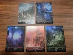 MTG secret lair 基本土地 foil 平地 島 沼 山 森 889 基本土地5種(平地/島/沼/山/森) Foil Secret Lair MTG - メルカリ