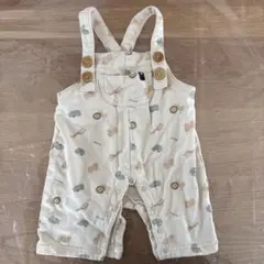 futafuta アニマル柄ベビーオーバーオール 70cm 女の子　男の子