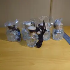 ガラス製ハーバリウムボトル5個セット