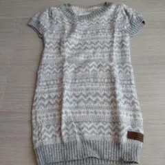 L.O.G.G. グレー ニットワンピース