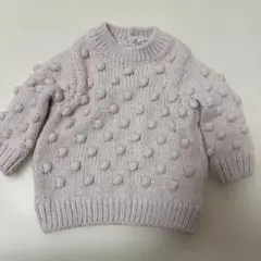 ZARA 아기 니트 스웨터 퐁퐁 1-3M