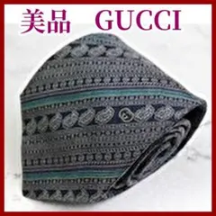 ✨美品✨グッチ GUCCI ネクタイ シルク ペイズリー柄 ストライプ柄 クレス