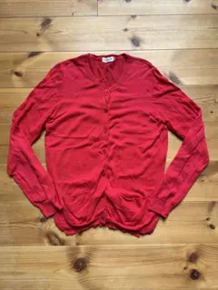 か*り様 【LEPSIM】レプシィム 綿麻カーディガン 赤 M lowrys f