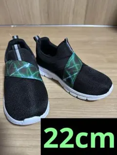 新品 子供靴 運動靴 脱ぎ履き 楽々 スリッポン 防滑デザイン靴底 軽量22cm