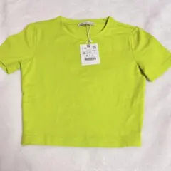 ZARA ネオンイエロー 蛍光イエロー ミニT