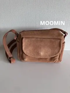 MOOMINムーミン おかえりスナフキン ショルダーバッグ 本革スウェード