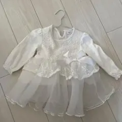 cocobaby ベビードレス 80cm ホワイト