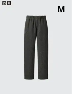 新品✨ユニクロ U グレー フリースジャージーパンツ M