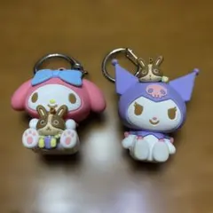 マイメロ クロミ 立体ラバーキーホルダー