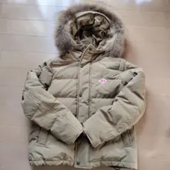 【美品】DANTON　ダントン ダウンジャケット ラクーンファー ベージュ 36