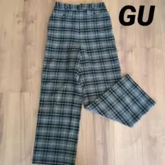 チェック柄パンツレディース