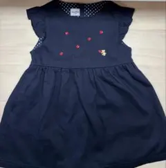 familiar ネイビー ジャンパースカート