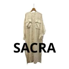 SACRA シュリンクチェックシャツワンピースのサムネイル