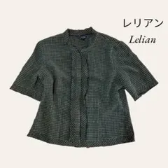 ビンテージ 、レリアン、半袖、シャツ、チェック柄、美品、９号、夏