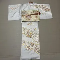 染の北川謹製 スカイブルーに花柄の小紋 - メルカリ