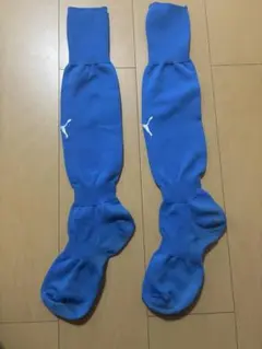 PUMA サッカー ソックス ブルー　水色　22-24
