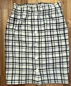 JILL BY JILLSTUART チェック柄フロントボタンタイトスカートのサムネイル