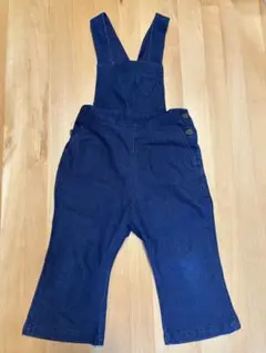 petit main サロペット フレア デニム 100
