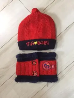 ニット帽マフラーセット