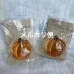 セリア　ハロウィン　パンプキンオブジェ　クリアオブジェ　カボチャ　セット