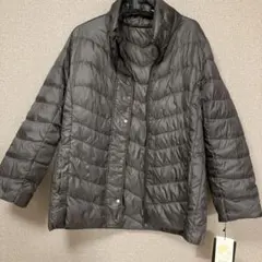 ダウンジャケット ダークグレー ナイロン製