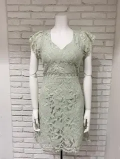 Andy アンディ　キャバドレス　総レース　M ミントグリーン