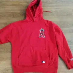 Angels baseballパーカー 赤