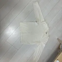 アイボリー 長袖カットソー ポケット付きのサムネイル