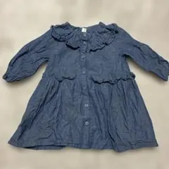 ベビー服 女の子 ワンピース トップス デニムデザイン
