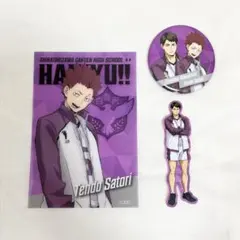 【新品】ハイキュー　クリアカード　缶バッジ風ミラー　ダイカットステッカー　天童覚