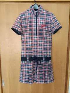 FILA チェック柄 ポロワンピース